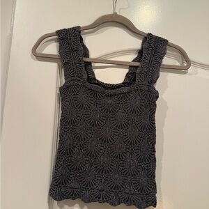 Dark Gray Sleeveless Top